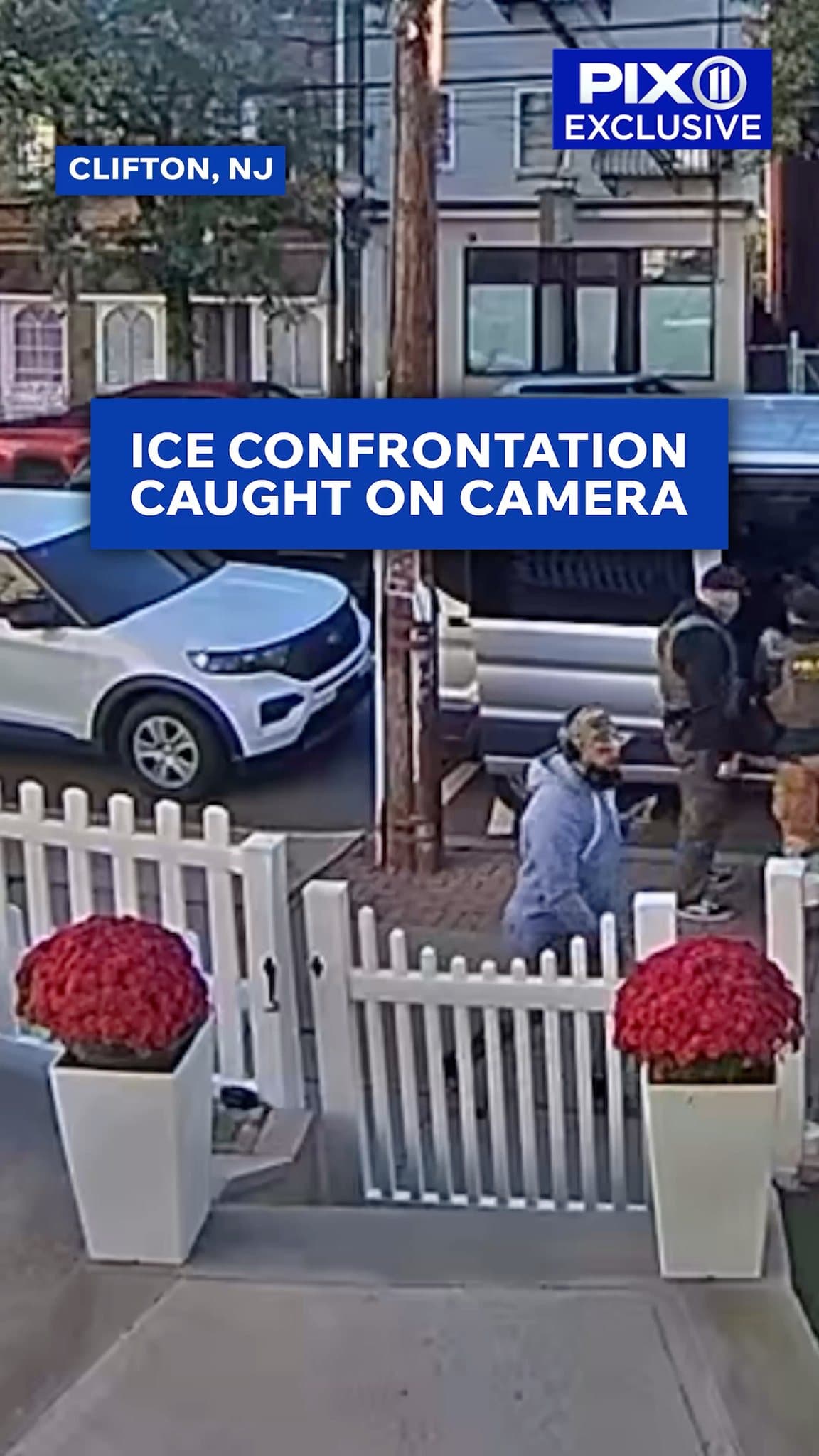 ICE agents detain workers in Clifton, NJ van, push back protesting neighbors