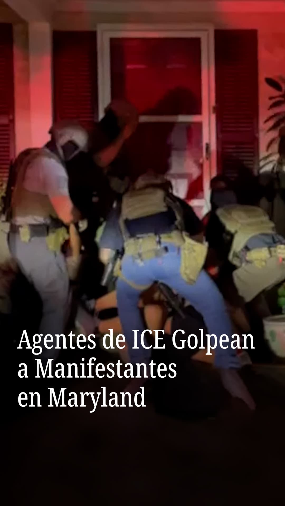 Protesters hit with batons during ICE raid in Frederick