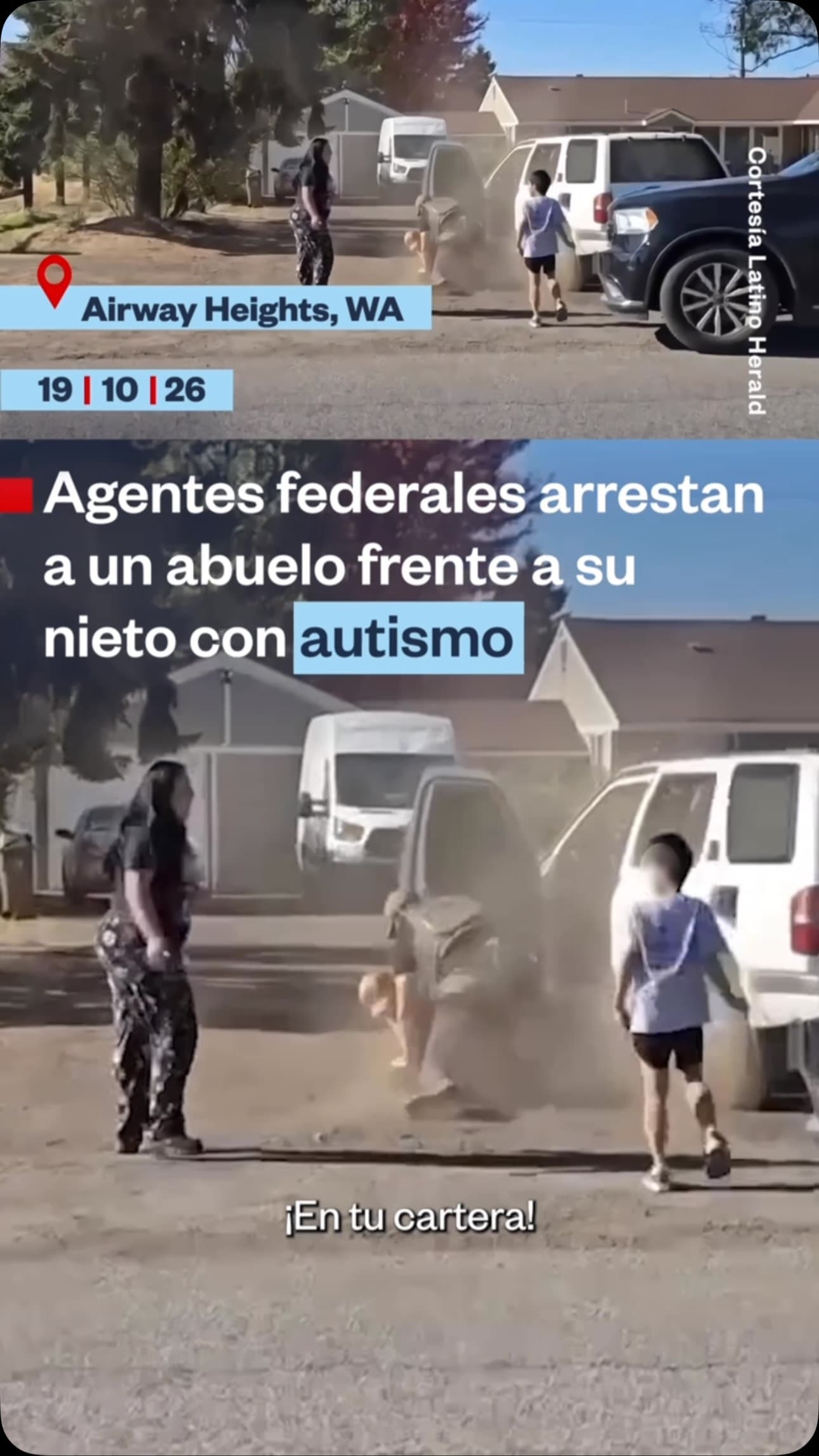 Grandfather violently arrested by ICE in front of autistic grandson in Washington