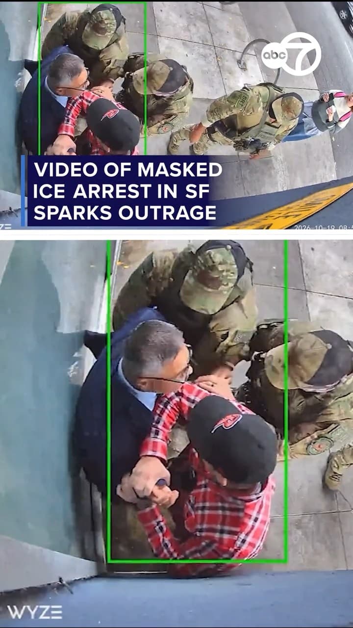 Masked ICE agents slam San Francisco man to ground, breaking his glasses